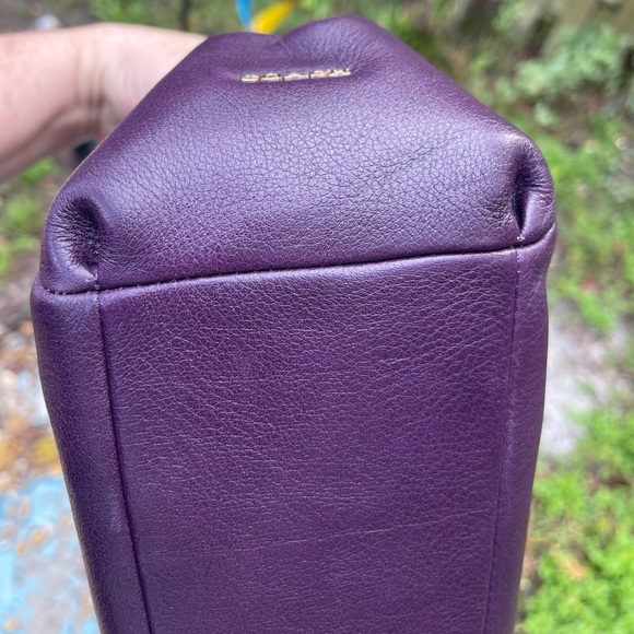 Coach Madison Phoebe purple pebbled leather Hobo satchel Bag - Picture 4 of 15